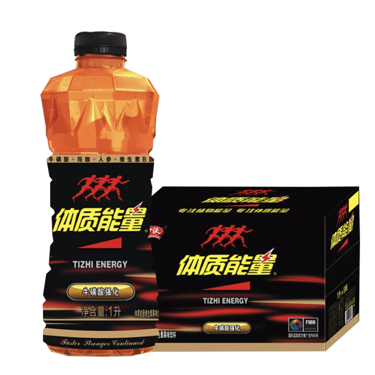中沃体质能量维生素饮料牛磺酸强化功能饮料1l*8瓶多省包邮