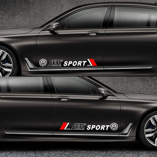 大众CC捷达宝来车身贴朗行速腾迈腾朗逸POLO车门拉花改装汽车贴纸