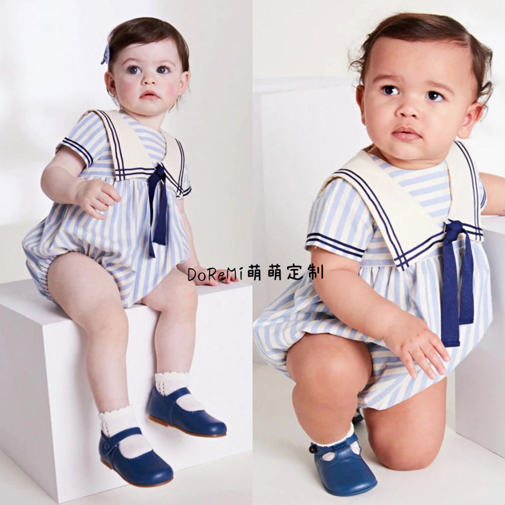 2022夏季新款龙凤海军风连体衣