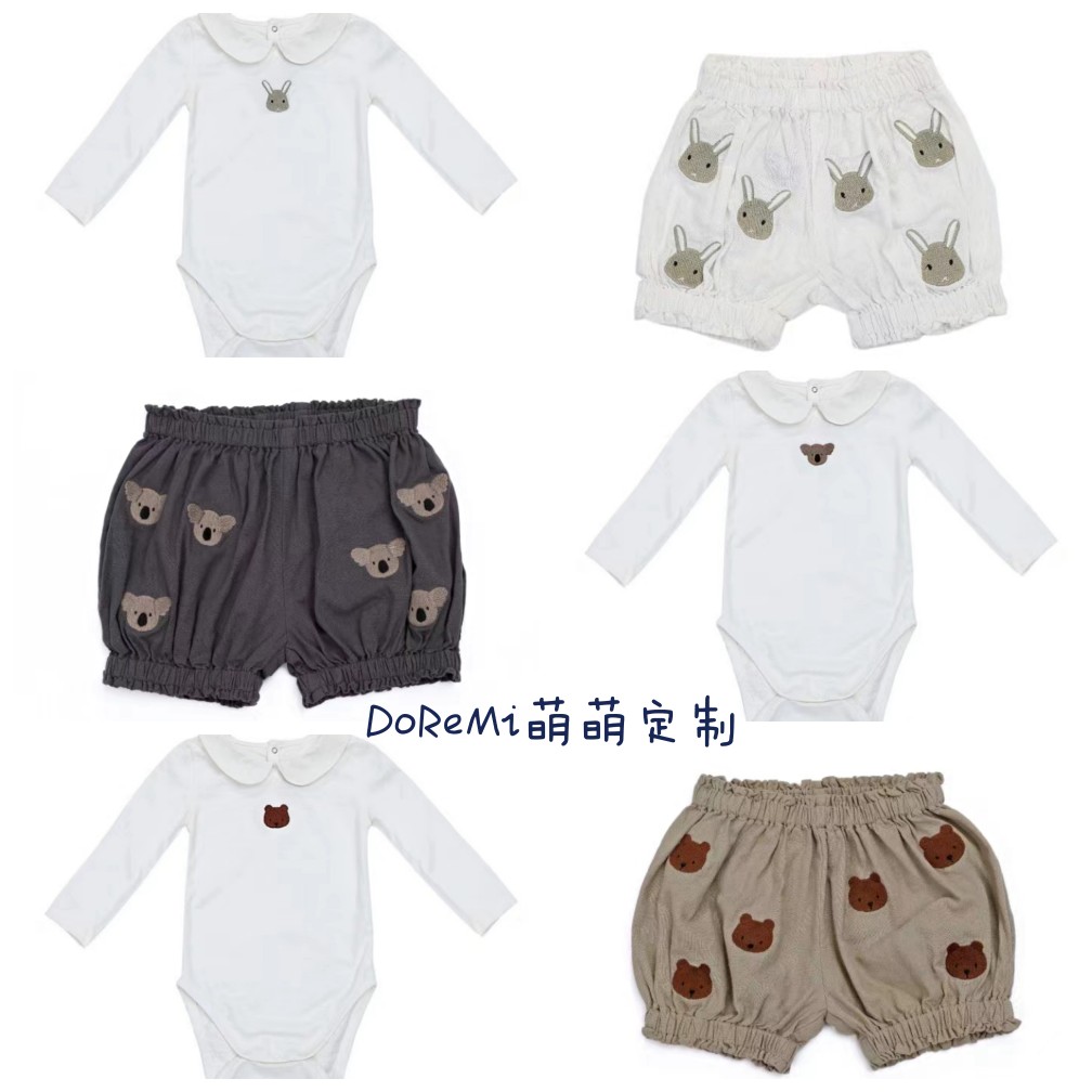 新款ins风高端婴童百日连体衣