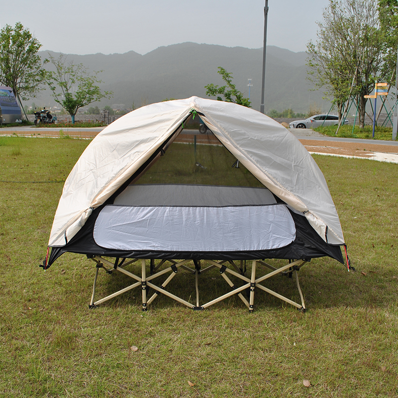 户外1人专属行军床帐篷圆顶防雨+网纱透气颜值党狂喜solo camping