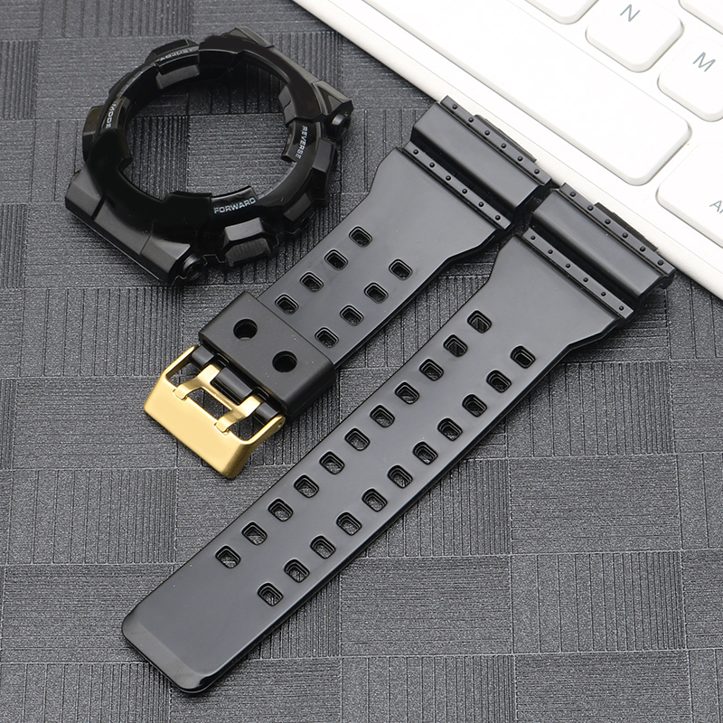 适配卡西欧5146黑金表壳表带GA-100 110GB 120 GAX GD120 140配件