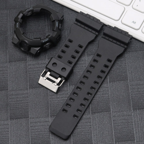 适配卡西欧树脂手表带5413 5522 GA-700SK/710/735防水外表壳套装