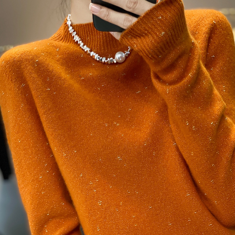 羊毛衫一线成衣套头半高领