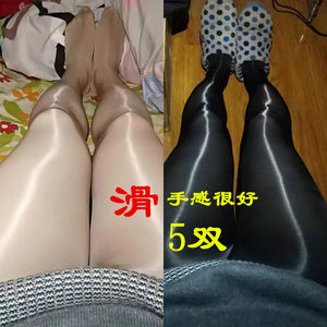 超油亮丝袜面膜钢丝袜女防勾丝魔术裤夏肉色踩脚丝袜裤性感大码
