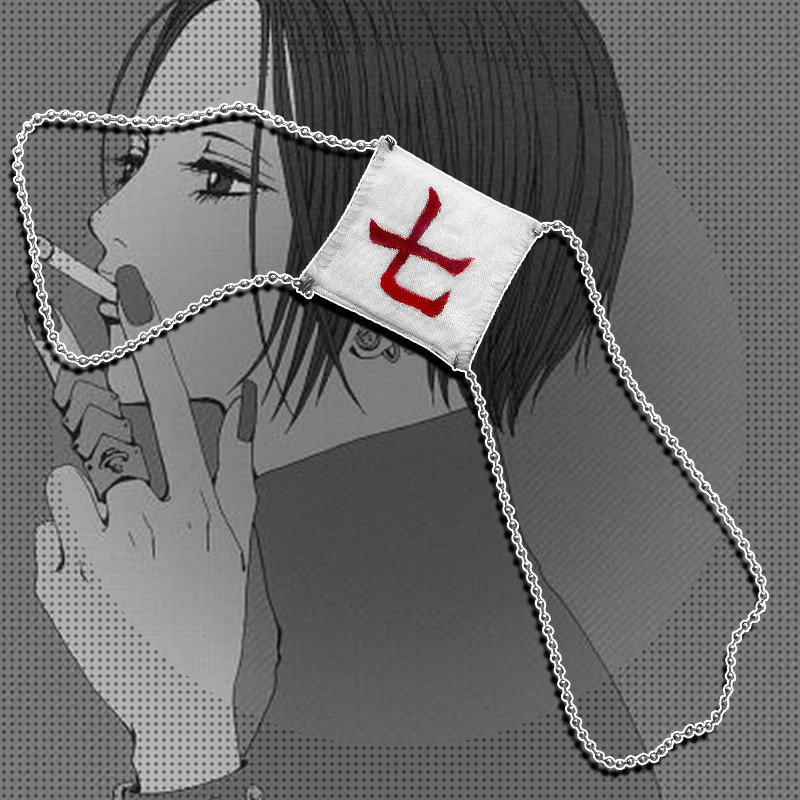 手作手缝涂鸦punk 日系链条暗黑眼罩大崎娜娜nana cos