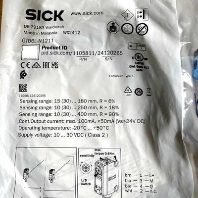 西克SICK光电GTB6L-N1211 GSE6L-P4211 GTB6L-N4211 GTB6L-P4询价