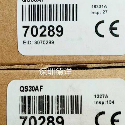 全新原装进口美国BANNER邦纳QS30AF传感器正品现货70289