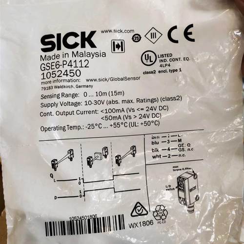 SICK GSE6-P4112对射关电开关GS6-D4311+GE6-P4111原装正品现货