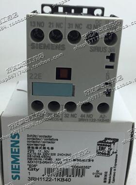 全新正品西门子 SIEMENS接触器 3RH1122-1KB40 17-30VDC 原装现货