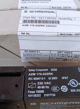 101136322 AZM 170-02ZRK 230VAC施迈赛安全开关原装正品现货包邮