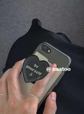 TORR｜自制韩国ins博主同款笑脸字母气囊支架可伸缩手机壳通用简约15promax/14/13