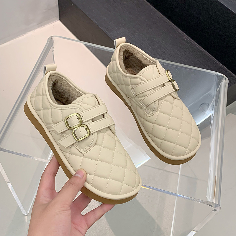 加绒保暖女鞋棉鞋2025新款冬季软