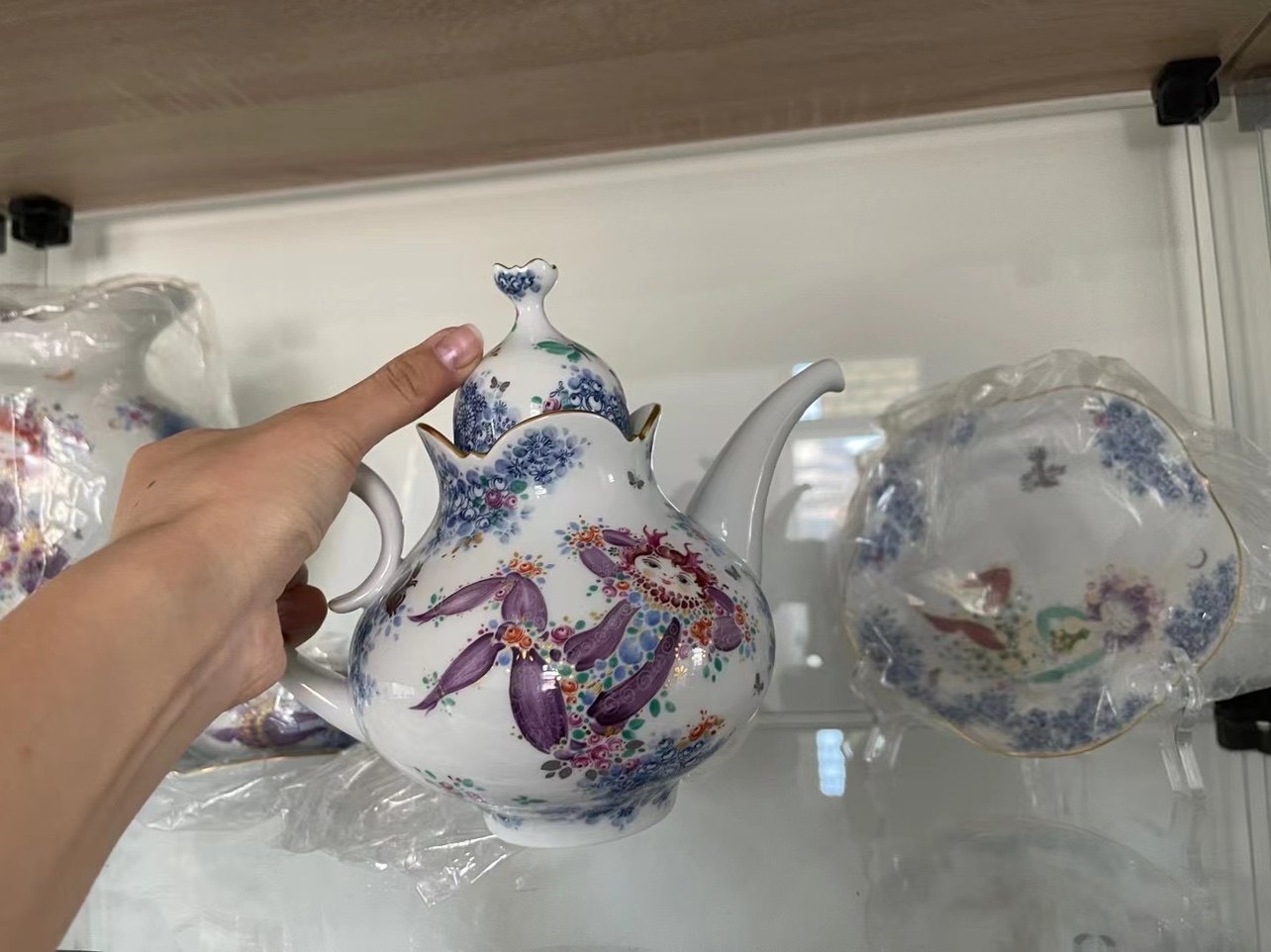（订制）Meissen梅森仲夏夜之梦0.75l茶壶新品