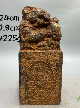 古玩古玉老玉瑞兽貔貅印章玉玺摆件仿古玉雕家具装饰摆件工艺品