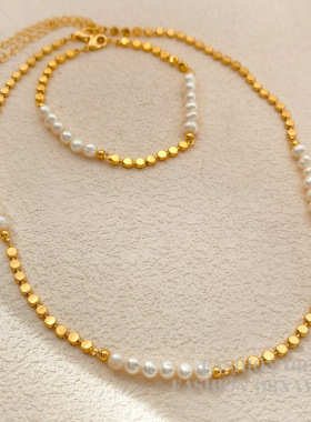 优雅养殖珍珠手项链个性复古