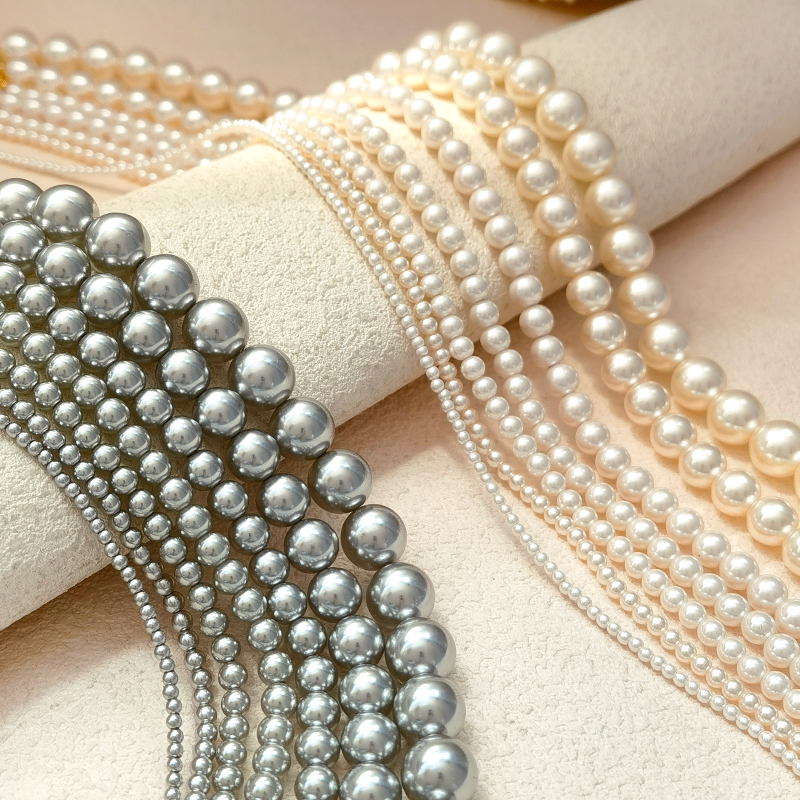 高级感高亮水晶珍珠项链