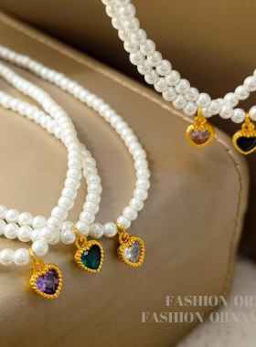 小香风正圆仿珍珠项链复古