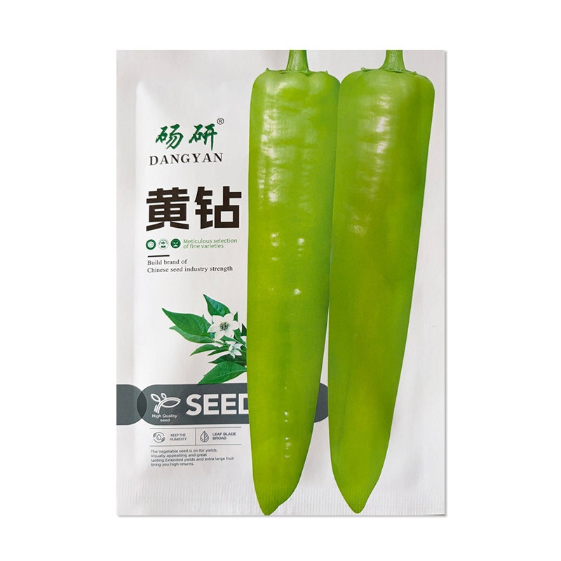 砀研黄钻黄皮羊角椒种子