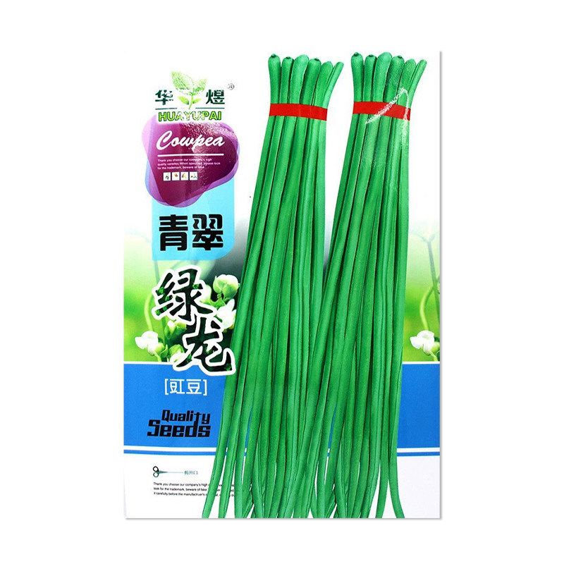 华煜青翠绿龙豇豆种子