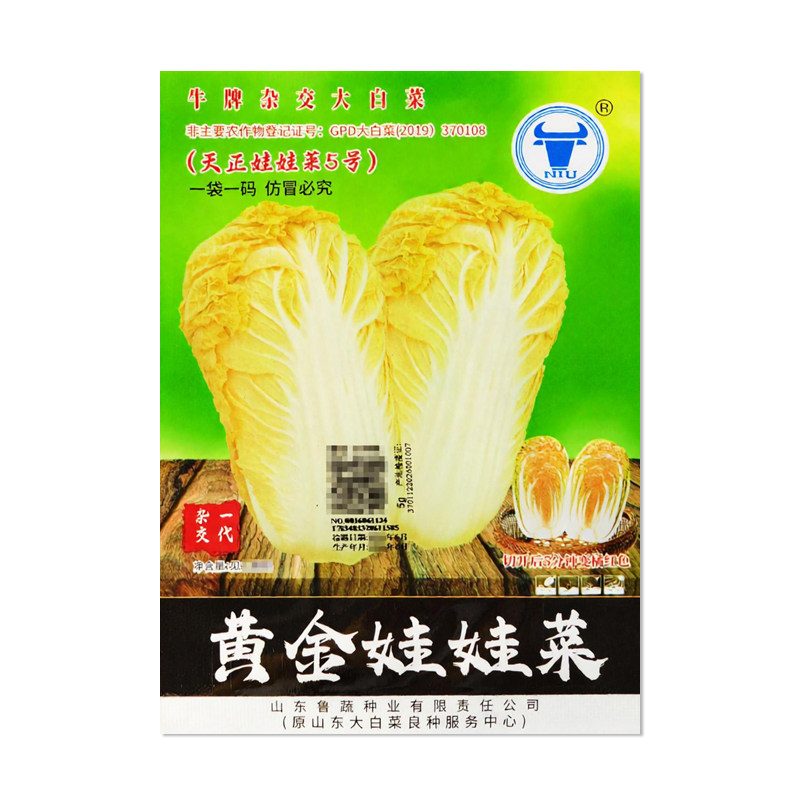 牛牌黄金娃娃菜种子杂交大白菜