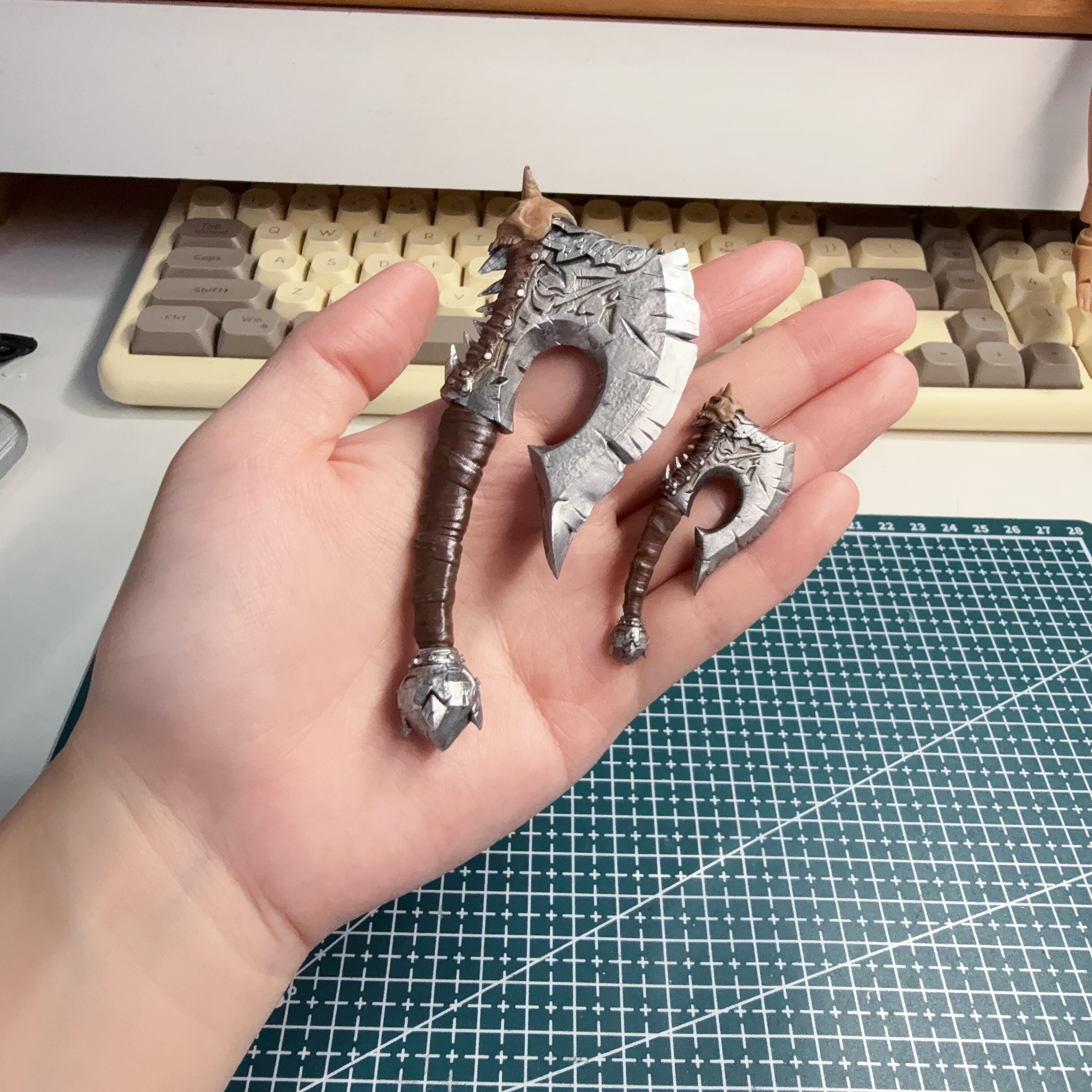 兵人武器魔兽斧6分12分可动人偶