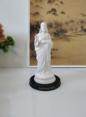 德化白瓷家居饰品摆件高端大气上档次高级感礼物搭配底座陶瓷礼品