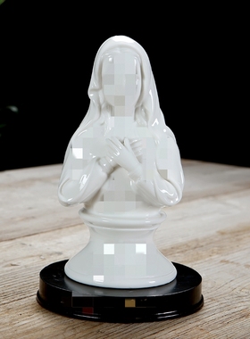 圣诞节小礼品伴手礼陶瓷马槽工艺品摆件瓷器雕像