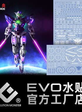 EVO PG 1/60 能天使 高达模型 水贴 荧光
