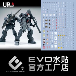 HG吉姆斯巴达水贴 AK黑狗小队 地球联邦军 局地战用机 非荧光 EVO