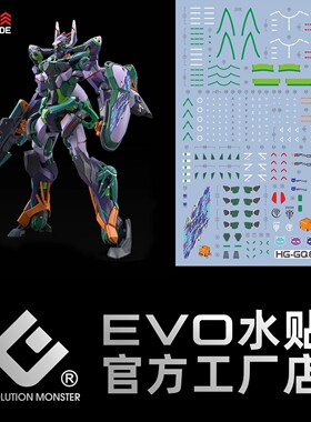 HG 1/144 GFreD水贴 G夸克斯二号机 基弗列德 喵安 高清 荧光 EVO