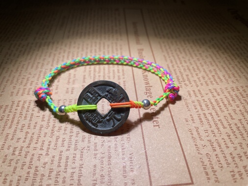 开元通宝纯银珠传世古铜钱DIY文创相框手链项链脚链挂饰支持定制