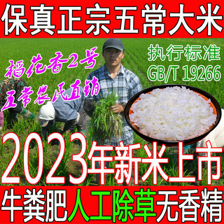 2023年新米五常大米原粮稻花香2号东北大米拉林河水粳米好米10斤