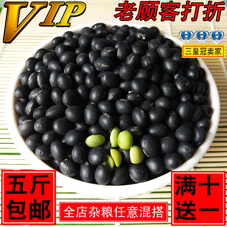 新东北黑豆绿仁可发芽可豆浆
