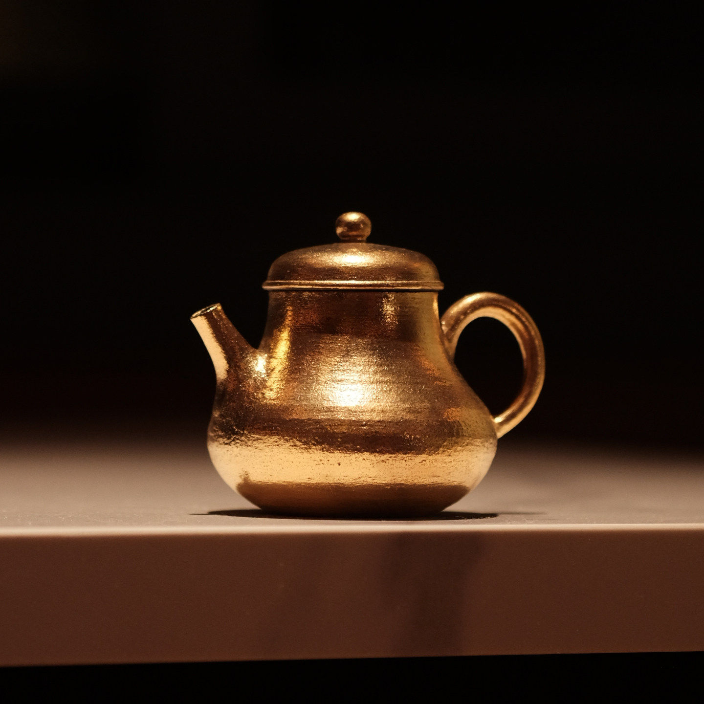 半斋金彩思婷壶景德镇手工鎏金陶瓷中式茶具单人单壶泡茶壶小品壶