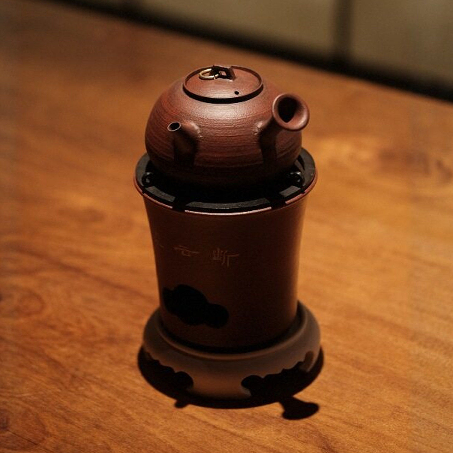 半斋铜环钮侧把壶景德镇手工陶壶功夫茶具明火炭炉电陶煮茶泡茶壶