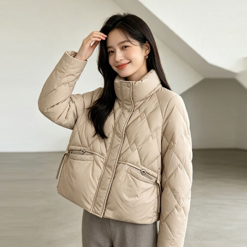 羽绒服女款冬季短款小个子鸭绒时尚外套嘉兴大码批发平湖