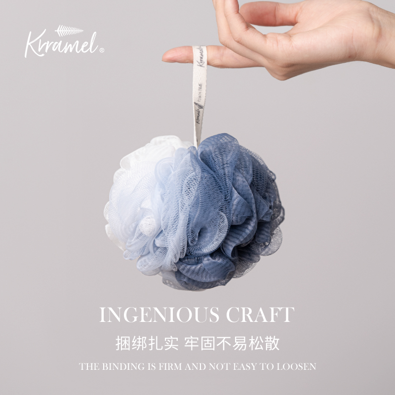 krramel新款浴球超柔软起泡不散