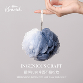 KRRAMEL超柔软沐浴球浴花不易散浴球女起泡洗澡球搓澡两用浴花球