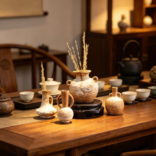 简约景德镇陶瓷花瓶客厅桌面摆件