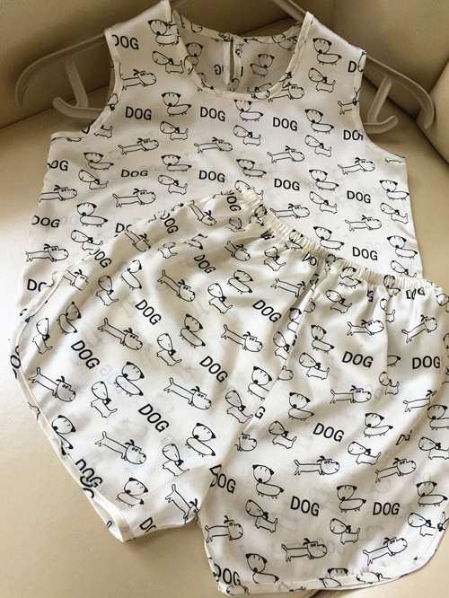 儿童真丝背心套装夏季男女宝宝空调服桑蚕丝卡通宝宝薄款家居服