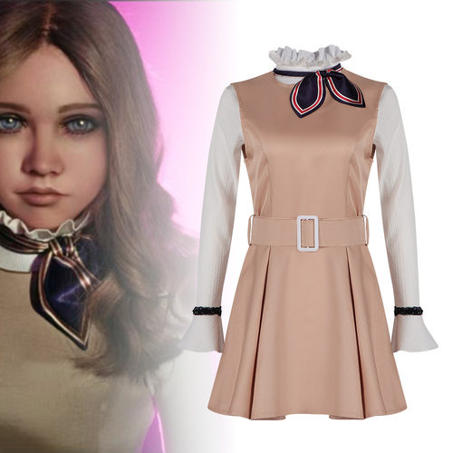 梅根M3GAN长袖连衣裙套装cos服