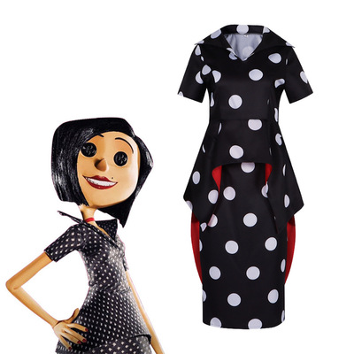 鬼妈妈卡洛琳黑色裙子套装