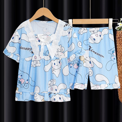 cinnamoroll衣服女童睡衣方领