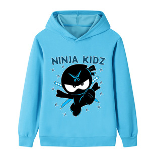 NINJA KIDZ忍者小子秋冬款卫衣儿童2025卡通套头帽衫薄款长袖上衣