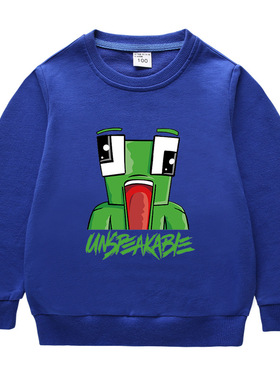 UNSPEAKABLE男童纯棉秋冬卫衣圆领卡通2022 宝宝长袖打底衫套头衫