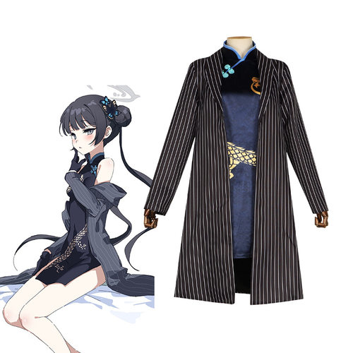 碧蓝档案cos服蔚蓝妃咲cosplay