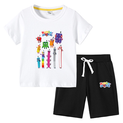 numberblocks宝宝短袖五分裤套装