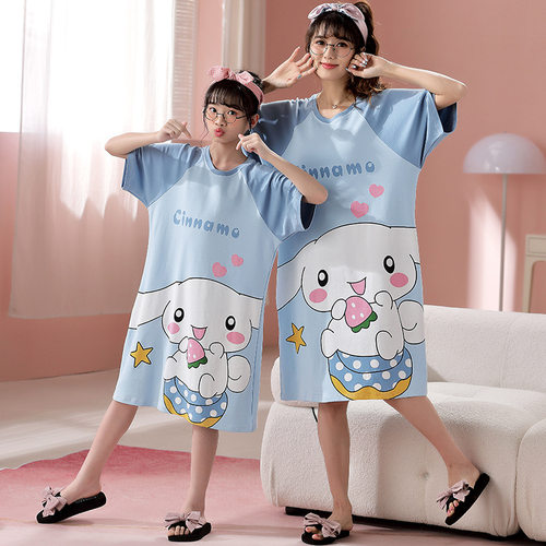 cinnamoroll玉桂狗大童睡裙纯棉