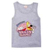 Brain Games大脑游戏儿童背心2023夏季 中大童宝宝纯棉圆领打底T恤